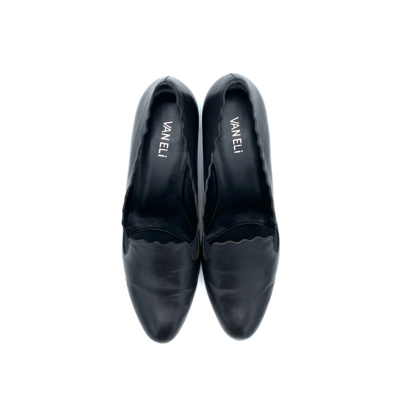 Vaneli - Scalloped Topline Leather Pumps - Picture 4 of 6